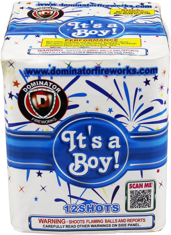 Jeff's Fireworks It's A Boy - 12 Shot Gender Reveal