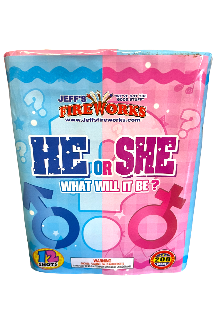 Jeff's Fireworks It's A Girl - 12 Shot Gender Reveal