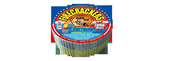 Jeff's Fireworks Ox Color Firecracker 1,000S