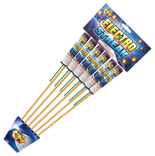 Jeff's Fireworks Electro Streak Rocket