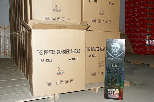 Jeff's Fireworks The Pirates Canister Shell