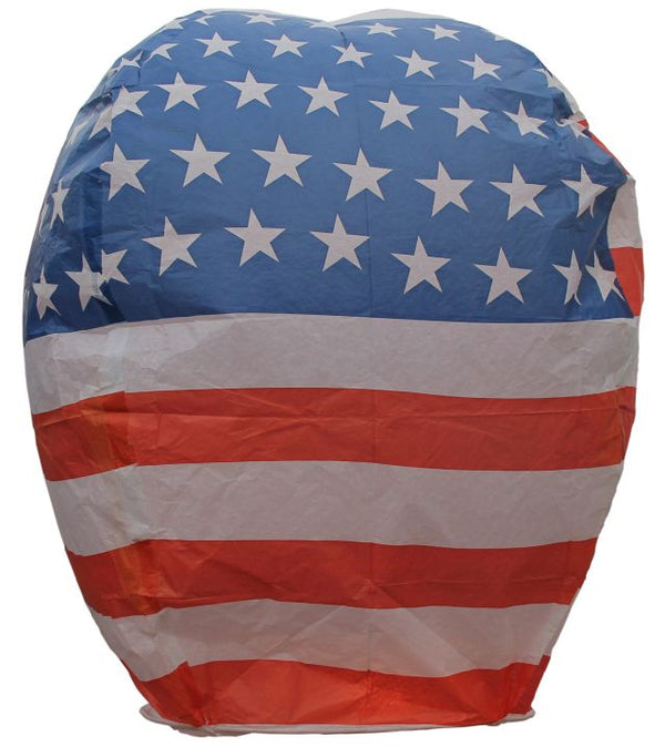 Jeff's Fireworks Sky Lantern American Flag