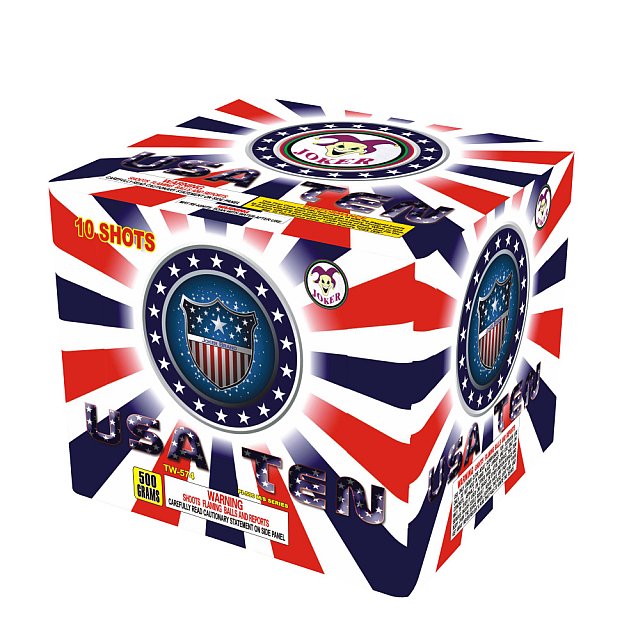 Jeff's Fireworks USA Ten Joker Brand