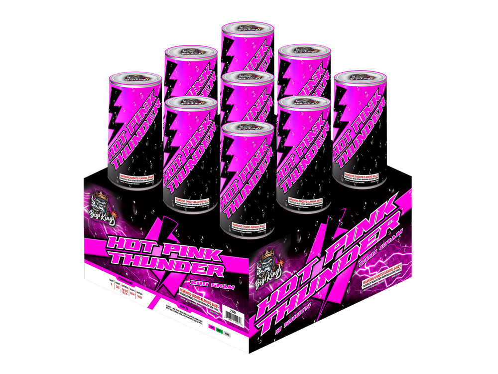 3" HOT PINK THUNDER