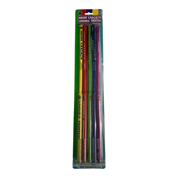 Neon Cascades (Handheld Fountain) - Jeff's Fireworks