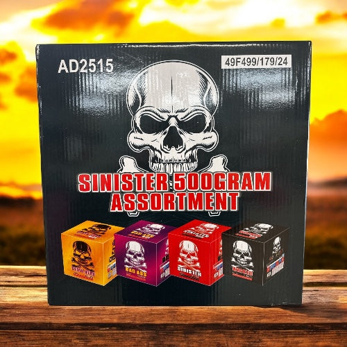Sinister 500 Gram Assortment - Jeff's Fireworks