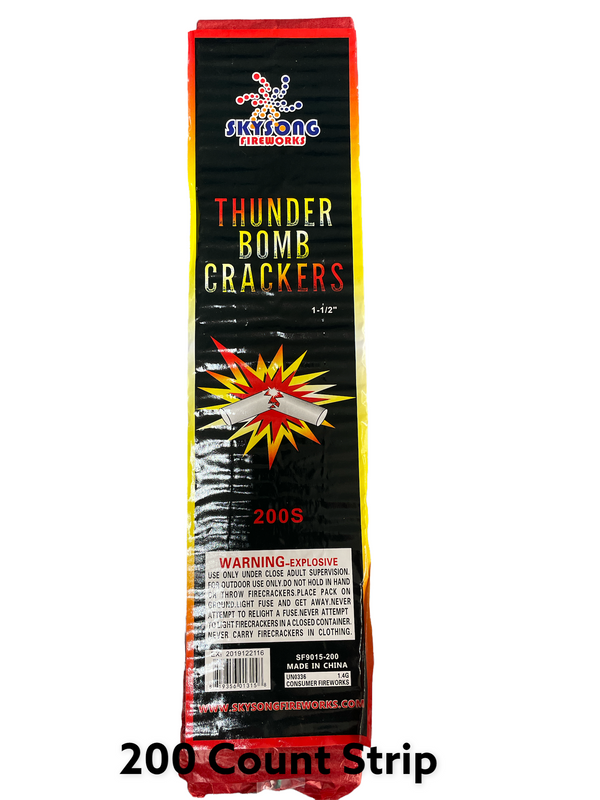 Jeff's Fireworks Thunder Bomb 200 Strip EA.