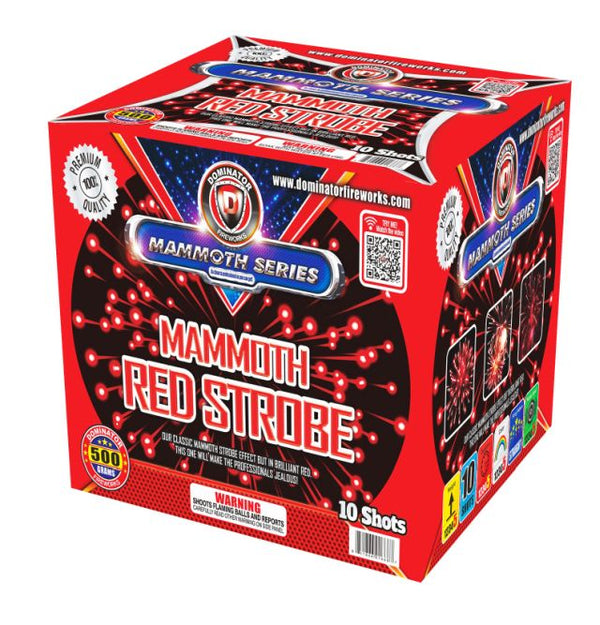 Jeff's Fireworks Mammoth Strobe Red