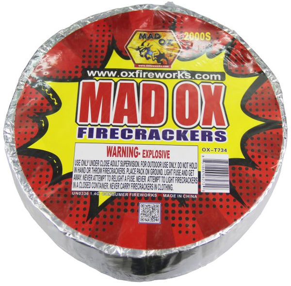 Jeff's Fireworks Ox Firecrackers 2,000'S