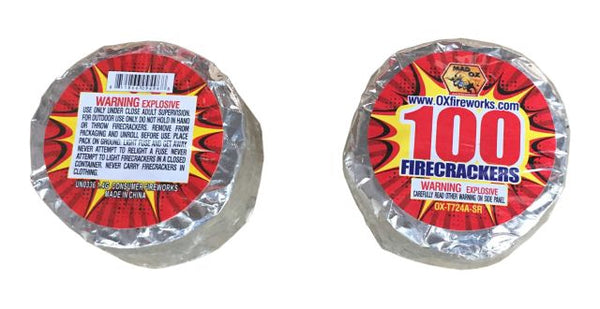 Jeff's Fireworks Ox Firecrackers 100 Compact Roll
