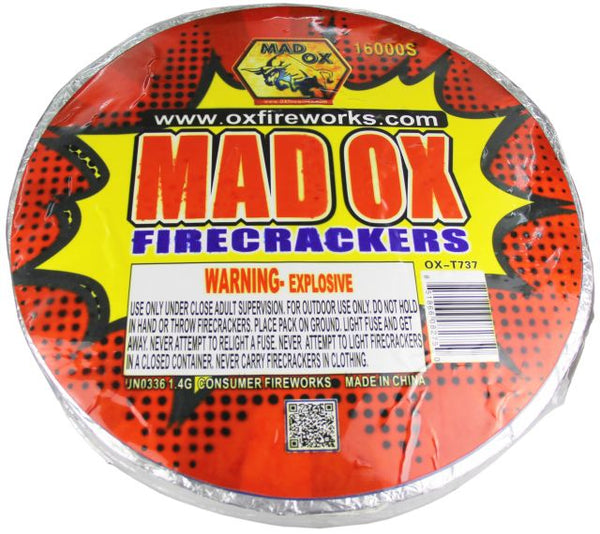 Jeff's Fireworks Ox Firecrackers 16,000'S Roll